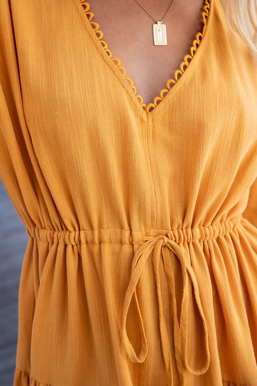 Rosemary Dress - Mustard