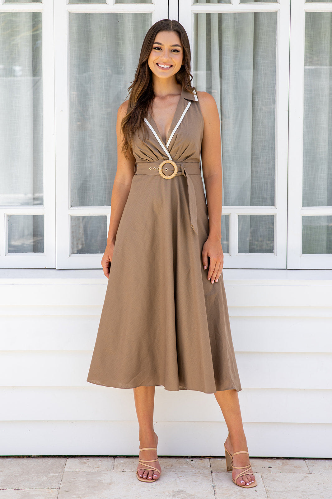 Anisa Dress - Brown