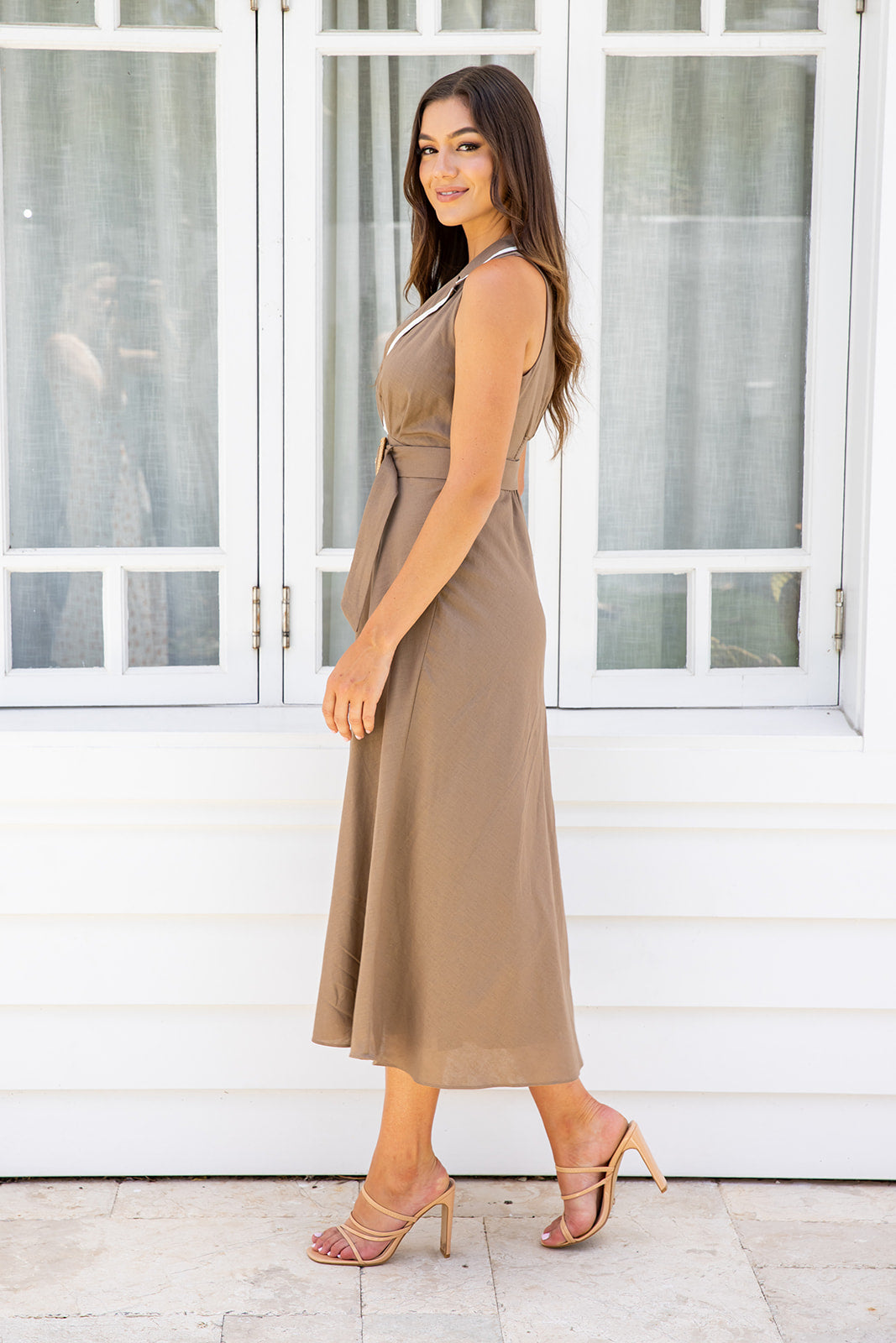 Anisa Dress - Brown