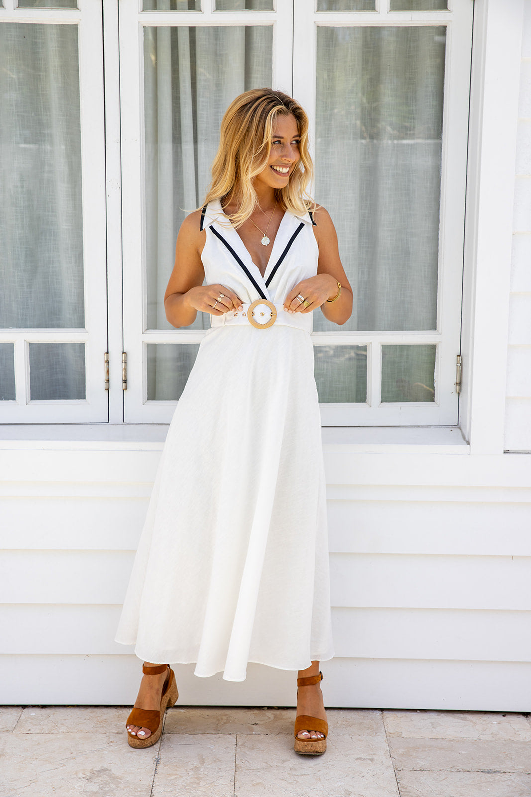 Anisa Dress - White