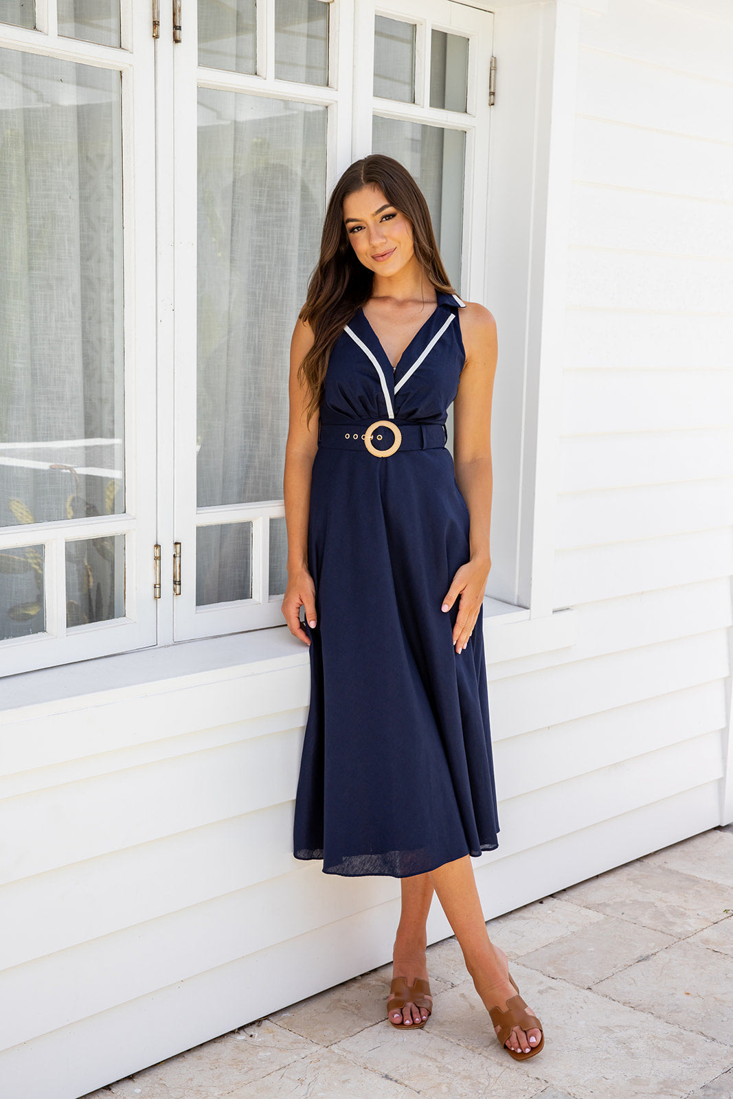 Anisa Dress - Navy