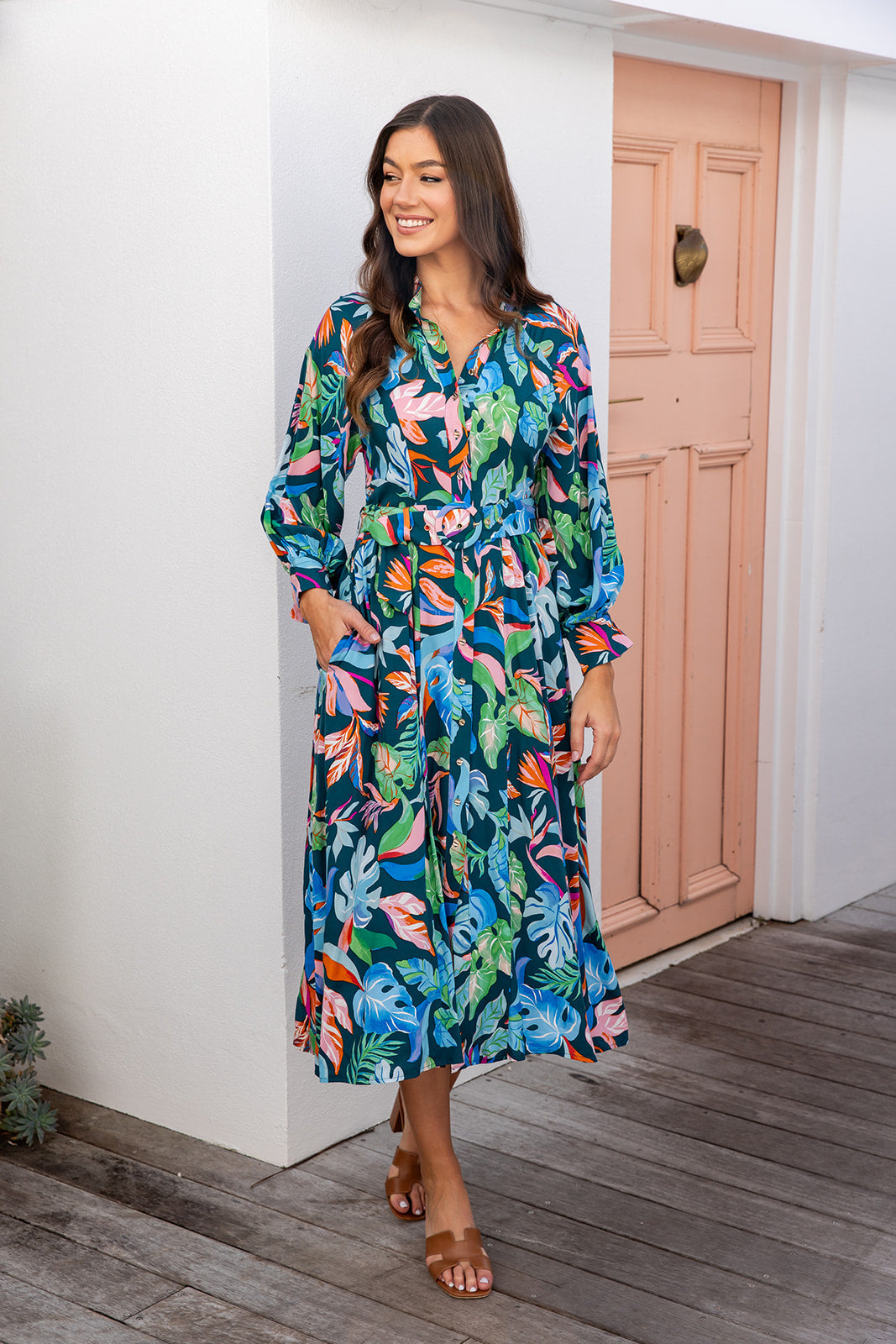 Roseau Dress - Rainforest