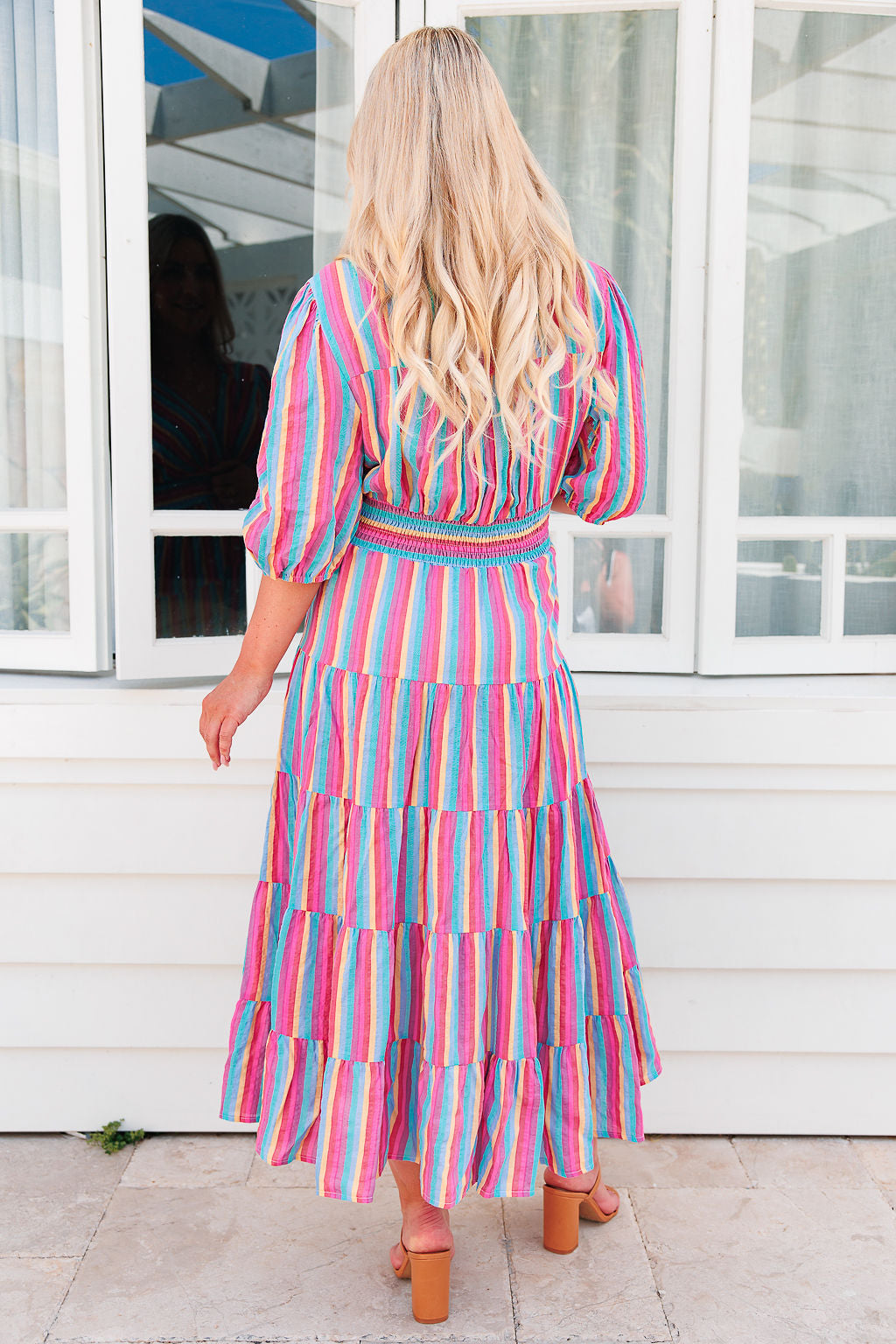 Freya Dress - Candy Stripe