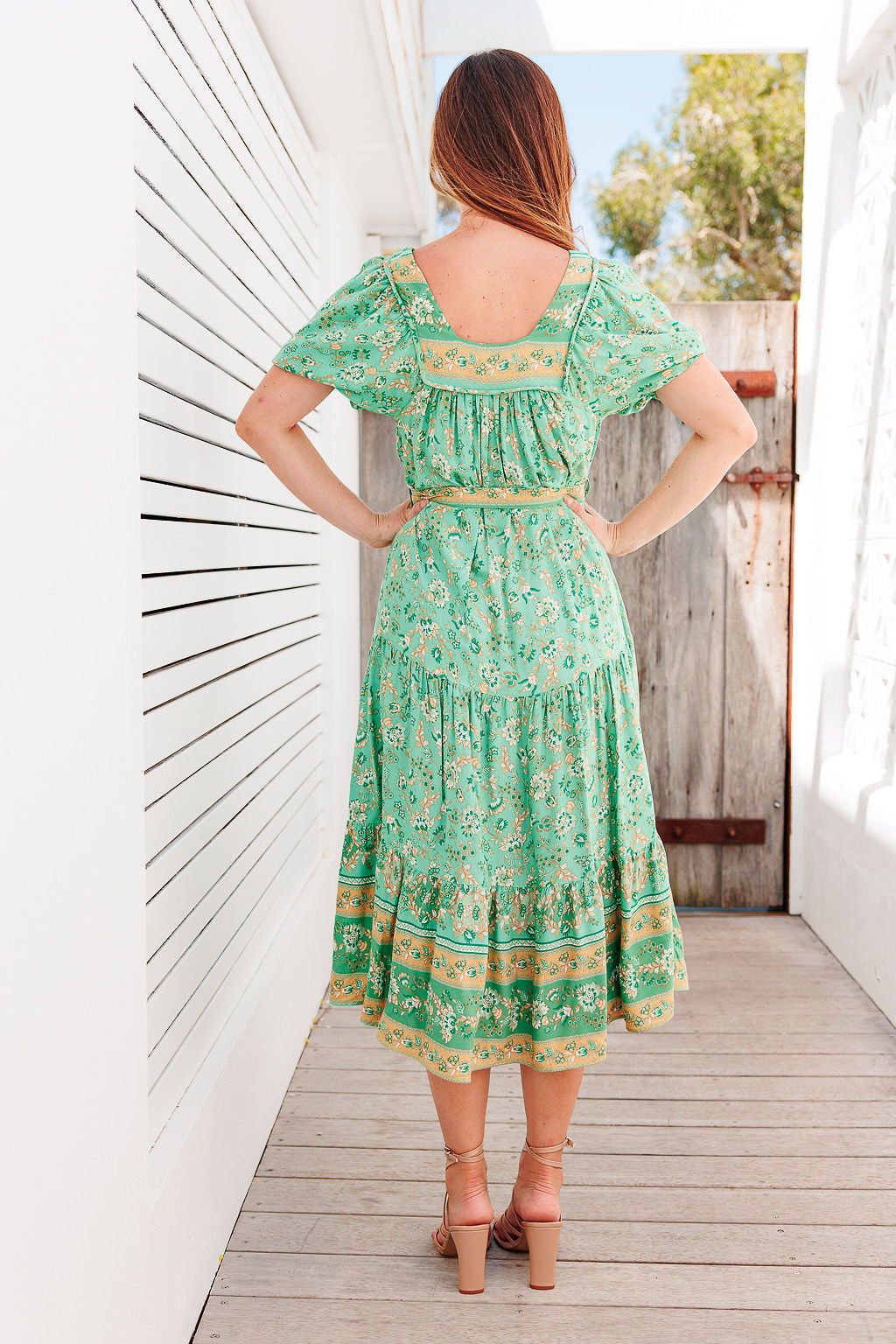 Rhylee Dress - Woodland Green