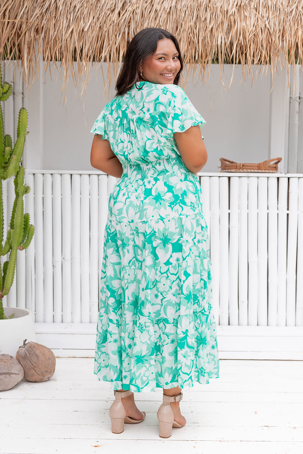 Bailey Dress - Green Blossom