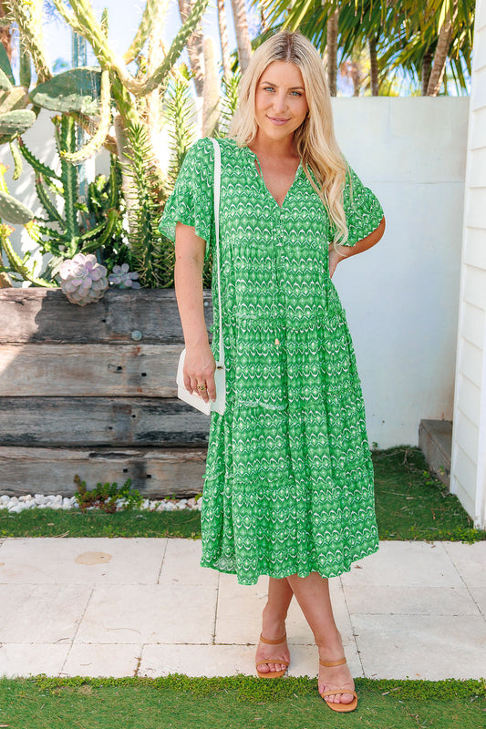 Elyse Dress - Sensational Green