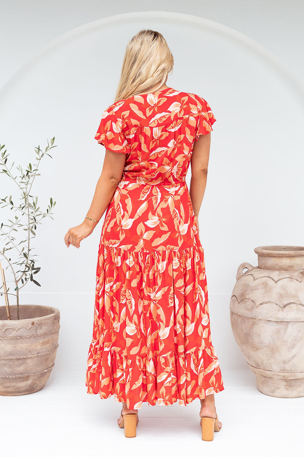 Cora Maxi Dress - Red Fiesta