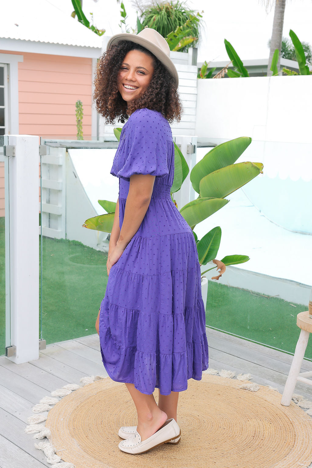 Freya Dress - Iris Purple