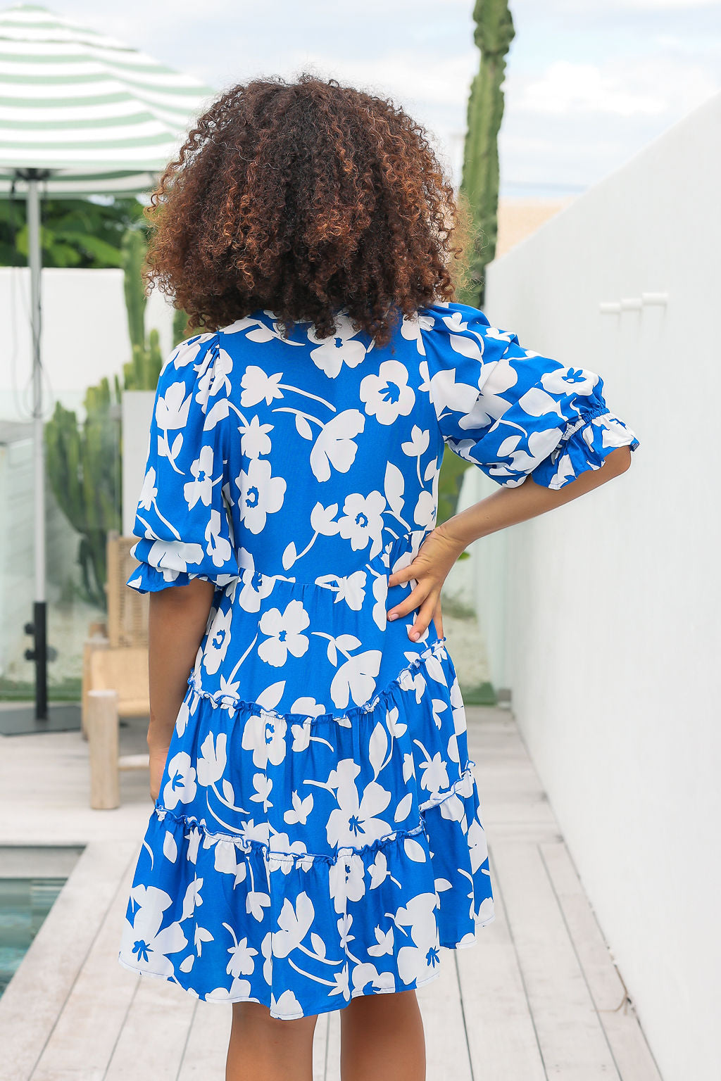 Lyra Dress - Botanic Blue