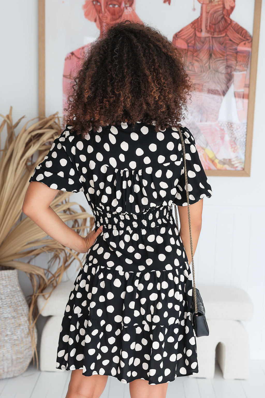 Lacy Dress - Dark Polka Dot