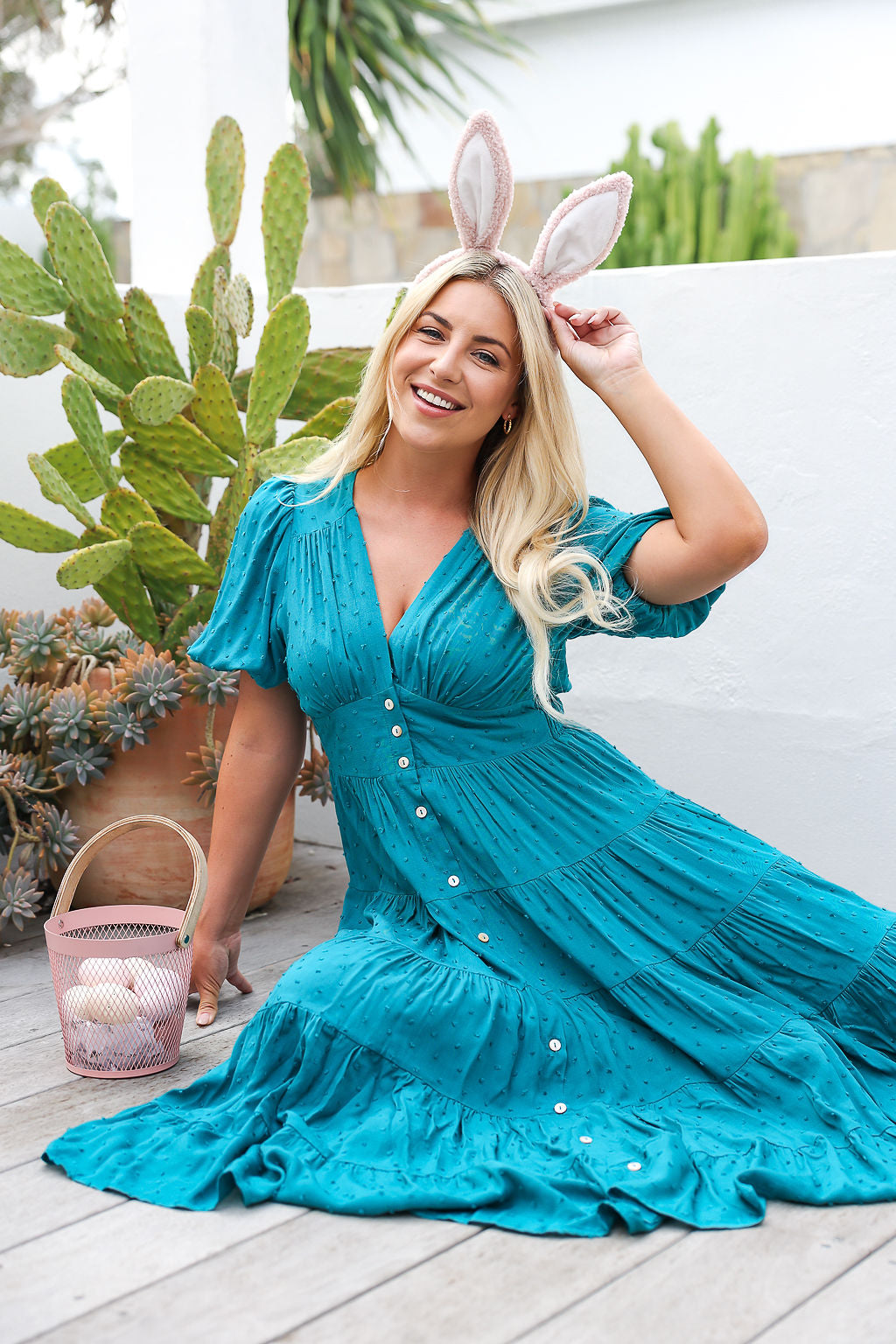 Freya Dress - Teal Oasis