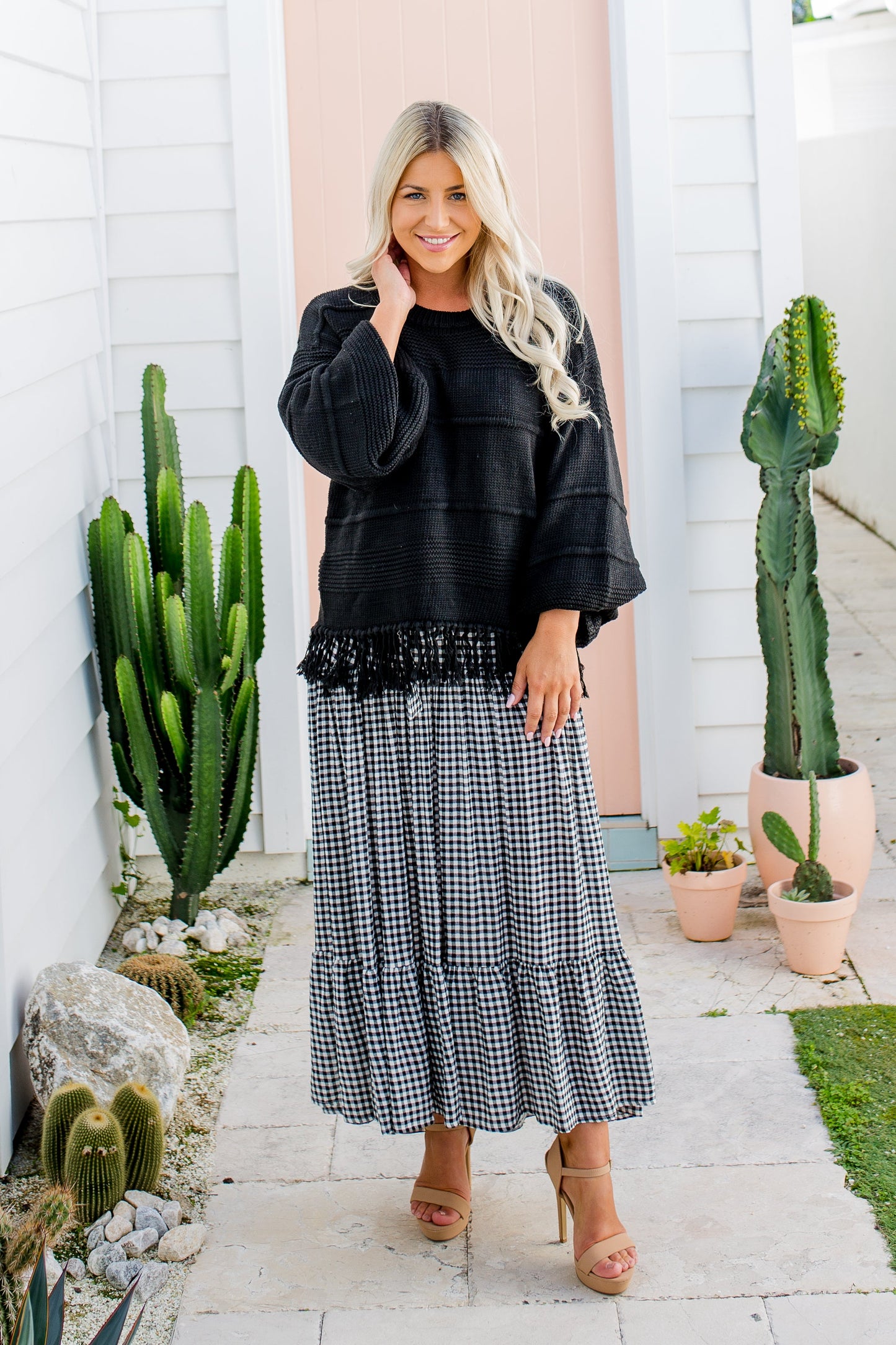 Talulla Dress - Black Gingham