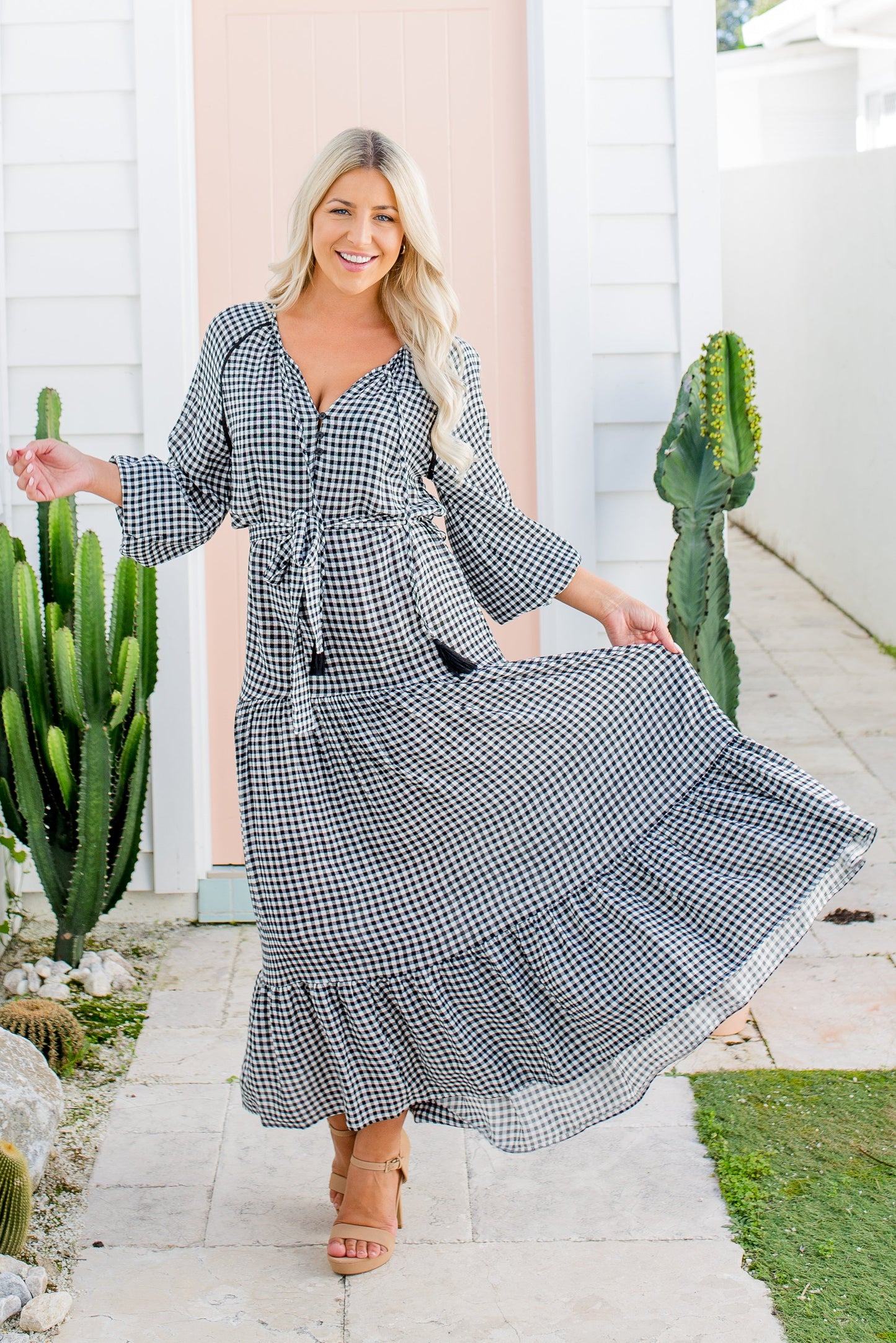 Talulla Dress - Black Gingham