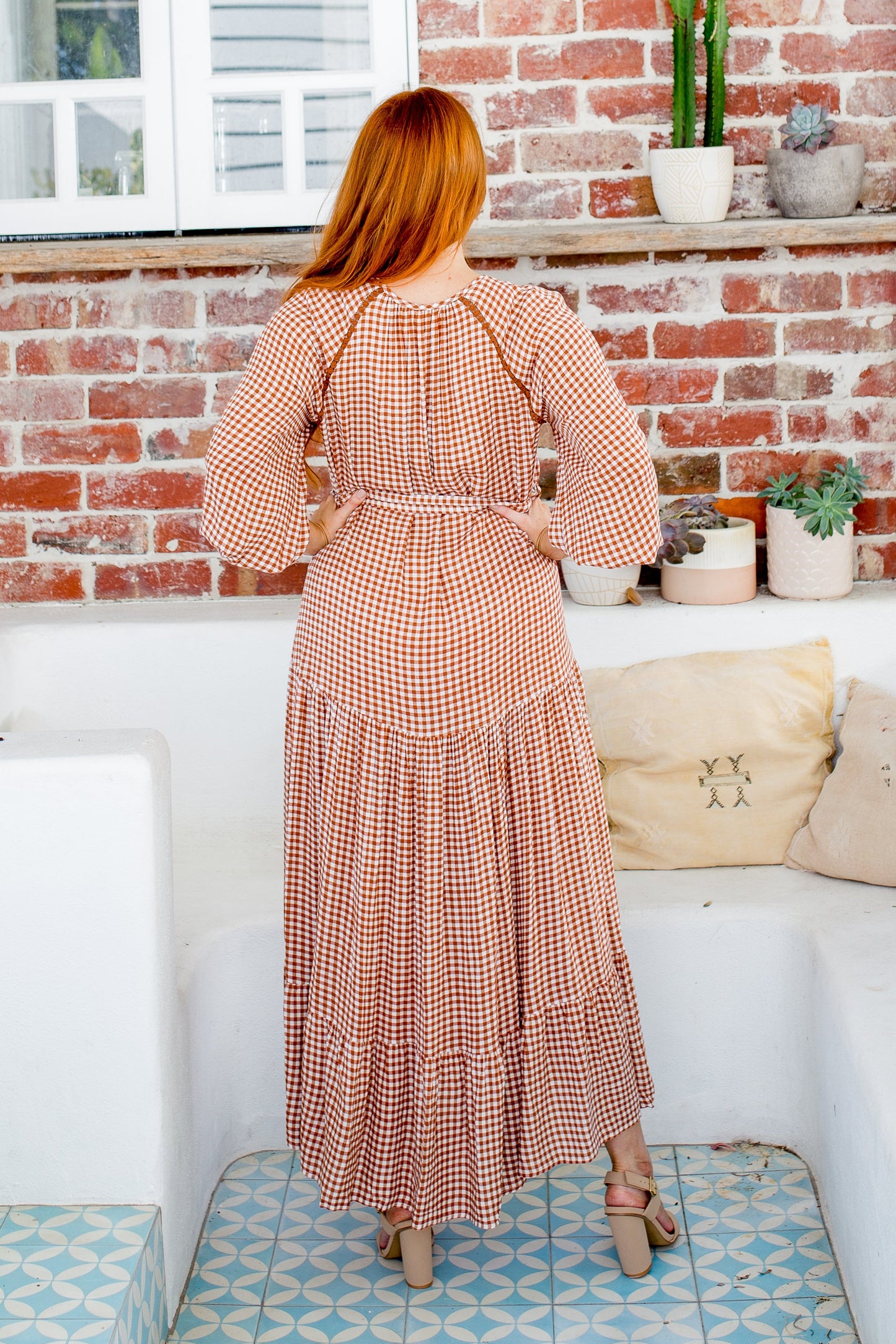 Talulla Dress - Hazelnut Gingham