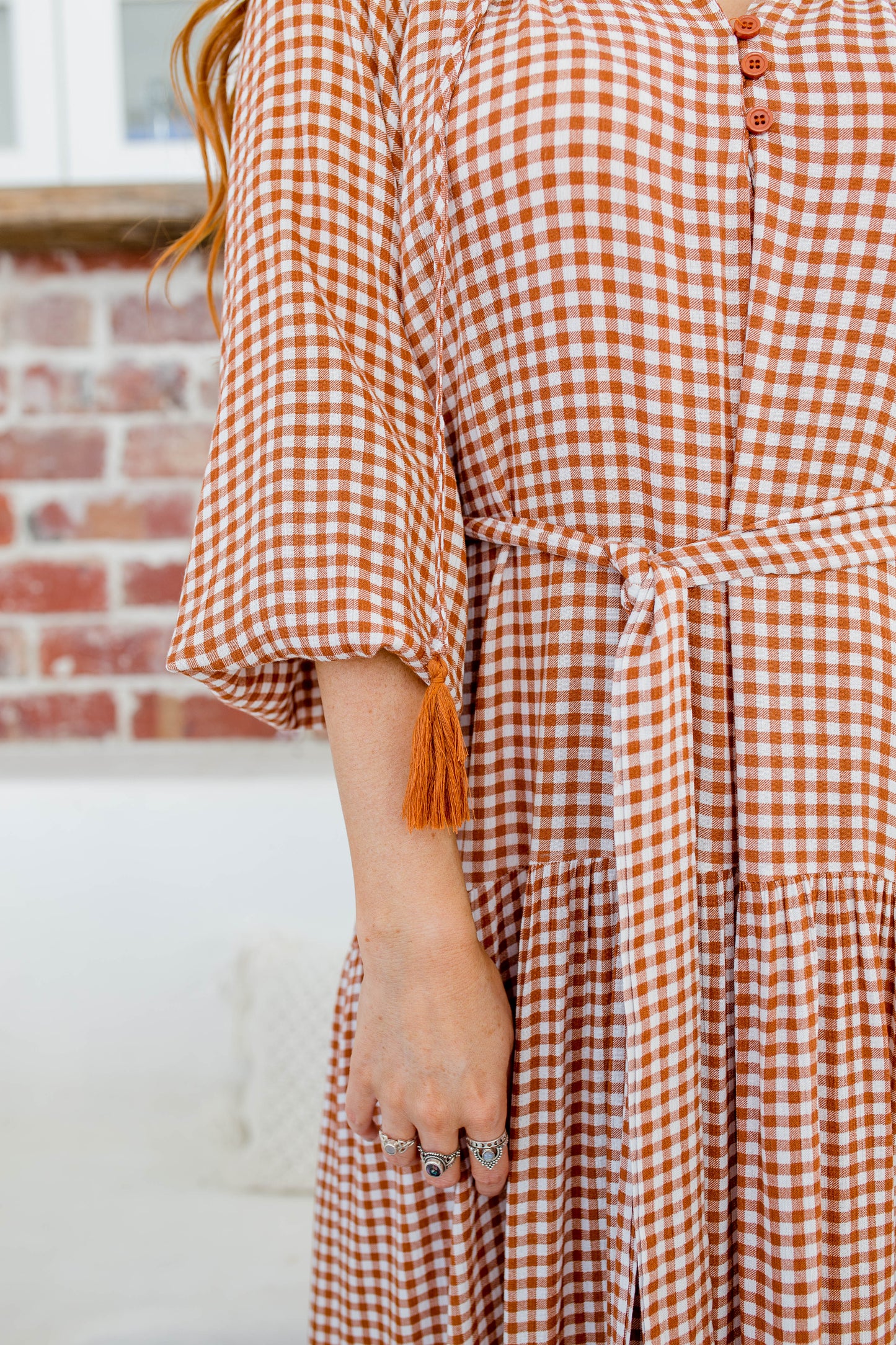 Talulla Dress - Hazelnut Gingham