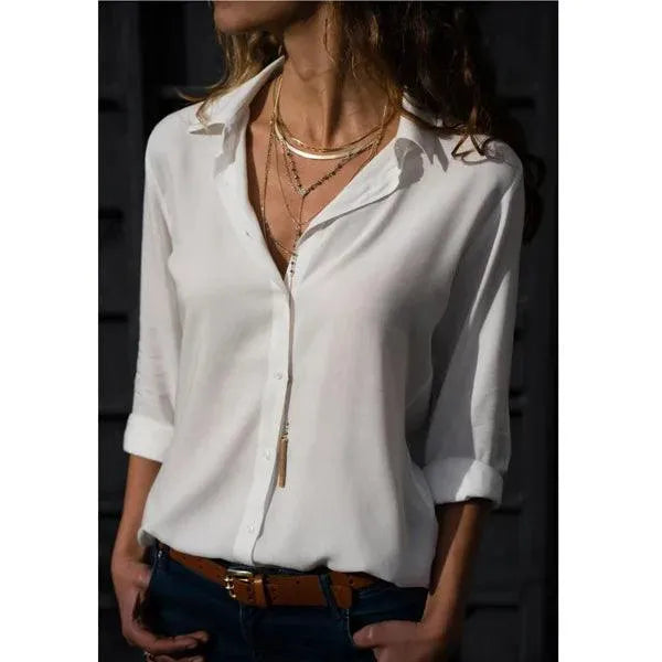 Ivyshape | Ladies Top with Long Sleeves In Elegant Design