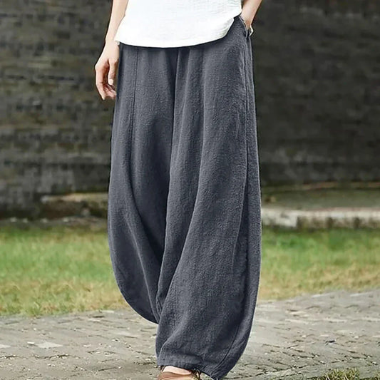 Ivyshape | Lavelle Cotton-Linen Pants