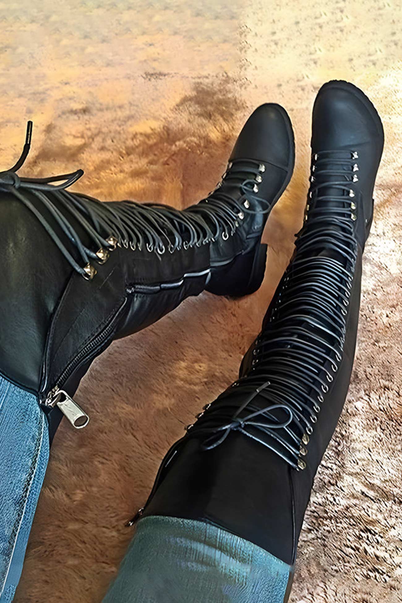 Leather Over The Knee Boots