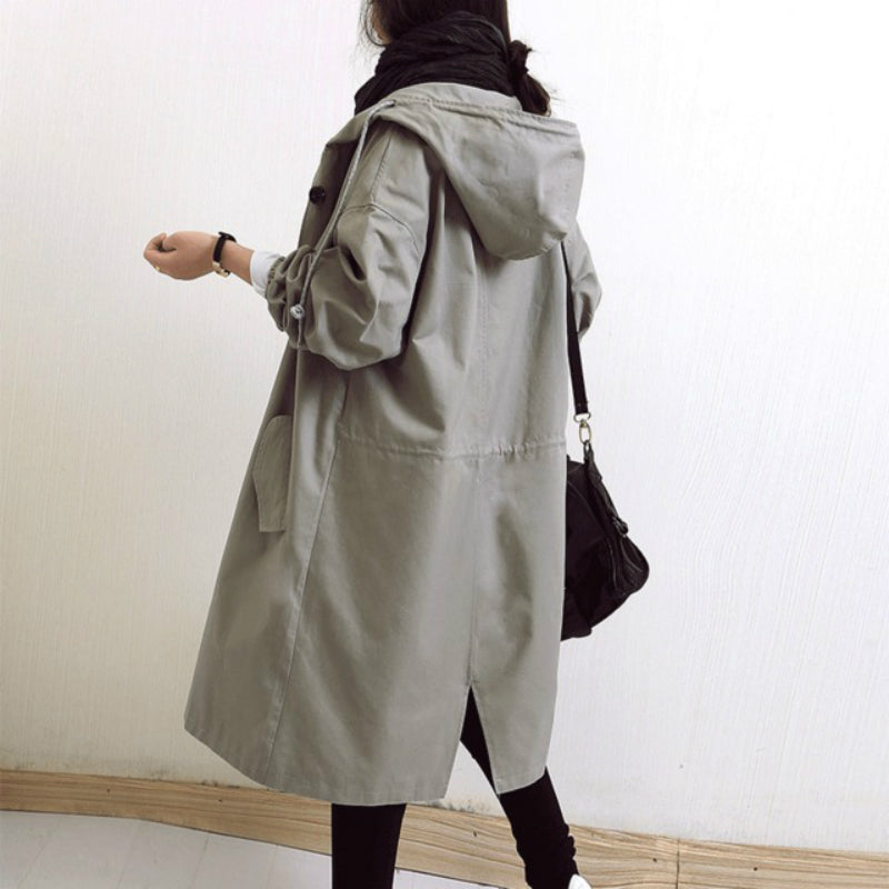 Ivyshape | Elegant Long Jacket for Stylish Winter Look