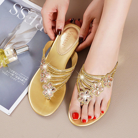 Versatile Crystal Diamond Slides for Women