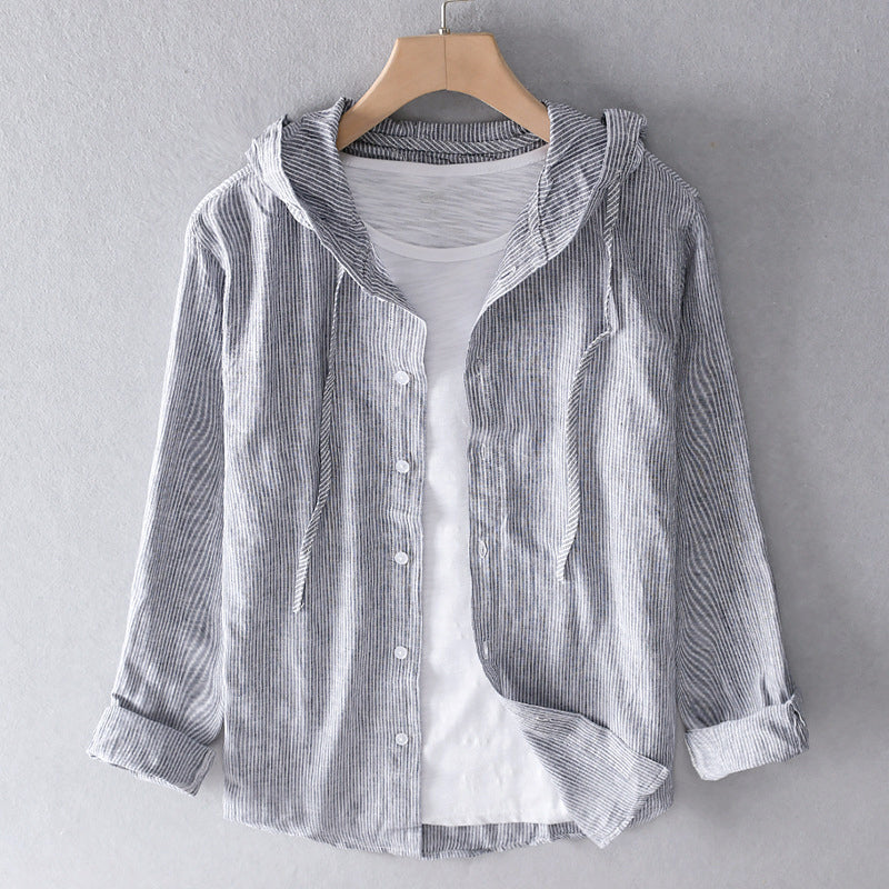 Ivyshape | Cotton Linen Shirt