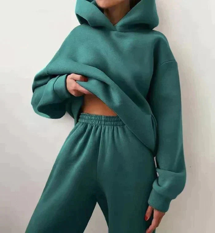 Ivyshape | Women's Pullover Hoodie Sweatpants Jogging Suit