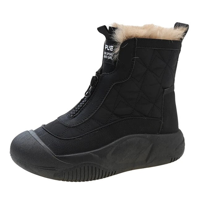 Ivyshape | Stylish Fur-Lined Boots