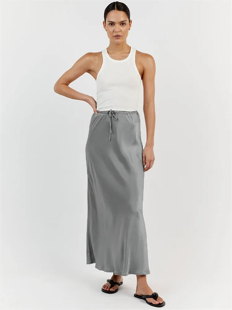 Ivyshape | Loose Skirt with High Waist