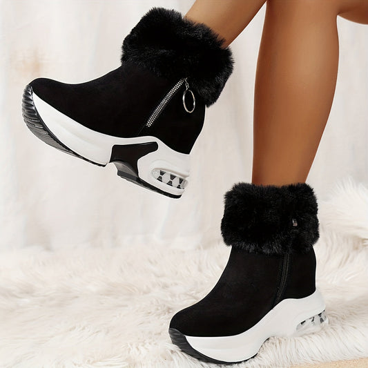 Ivyshape | Warm Comfortable Boots With Side Zipper