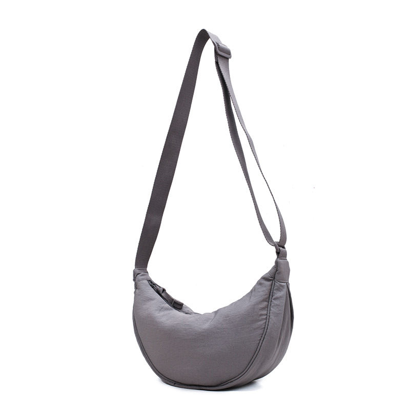 Ivyshape | Women's Shoulder Bag Half Moon with Adjustable Strap