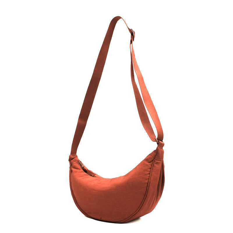Ivyshape | Women's Shoulder Bag Half Moon with Adjustable Strap