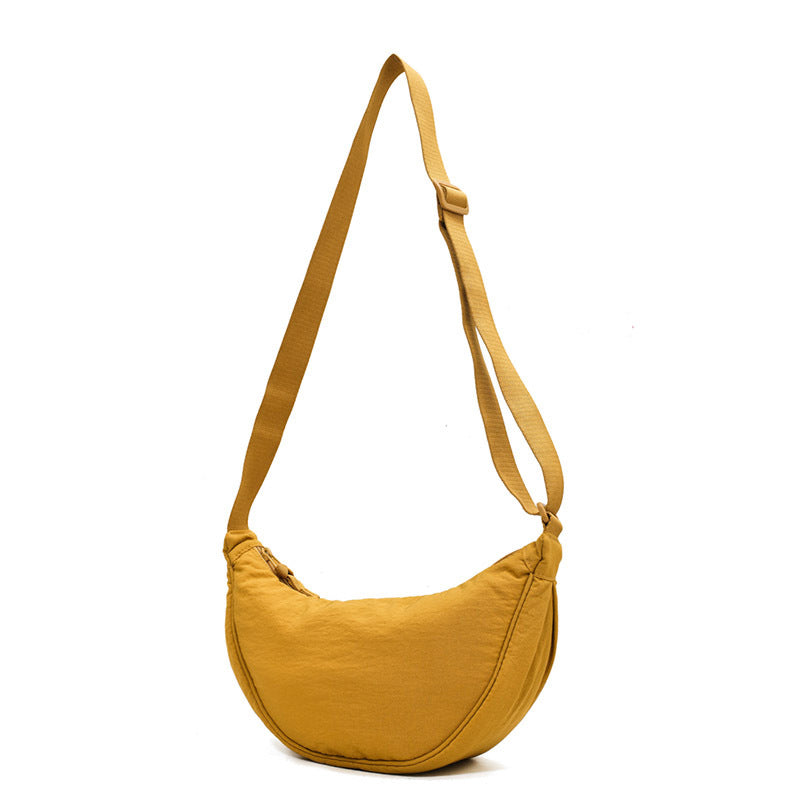 Ivyshape | Women's Shoulder Bag Half Moon with Adjustable Strap