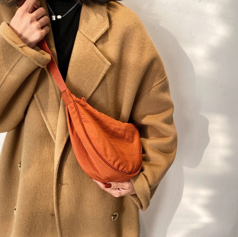 Ivyshape | Women's Shoulder Bag Half Moon with Adjustable Strap