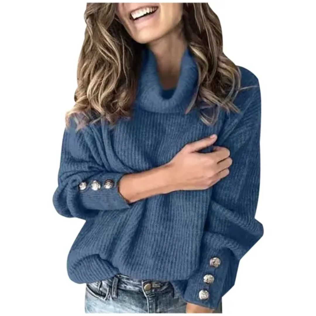 Ivyshape | Women's Turtleneck Pullover Knitted