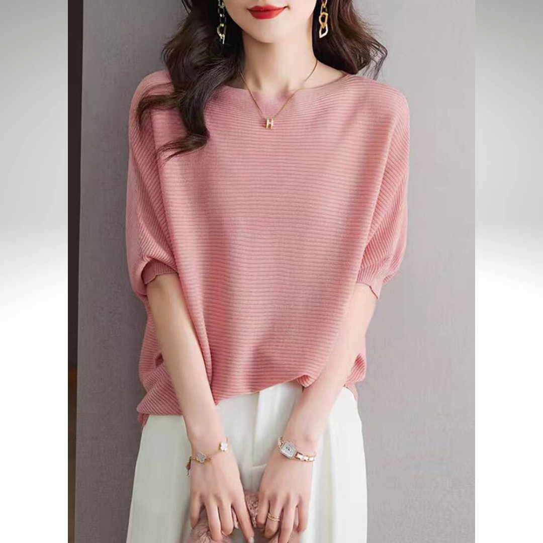 Women's Batwing Sleeve Summer Blouse for Casual and Office Wear