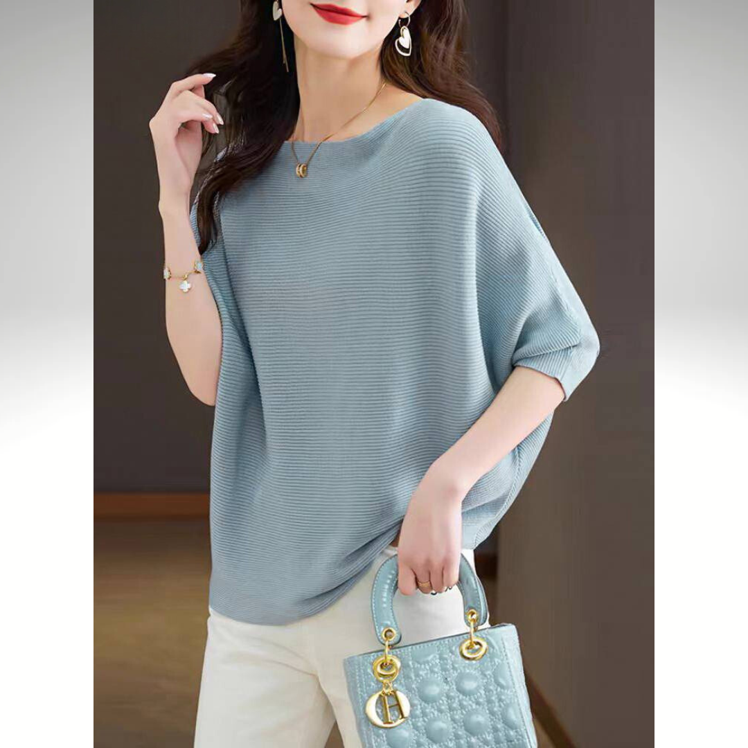 Women's Batwing Sleeve Summer Blouse for Casual and Office Wear