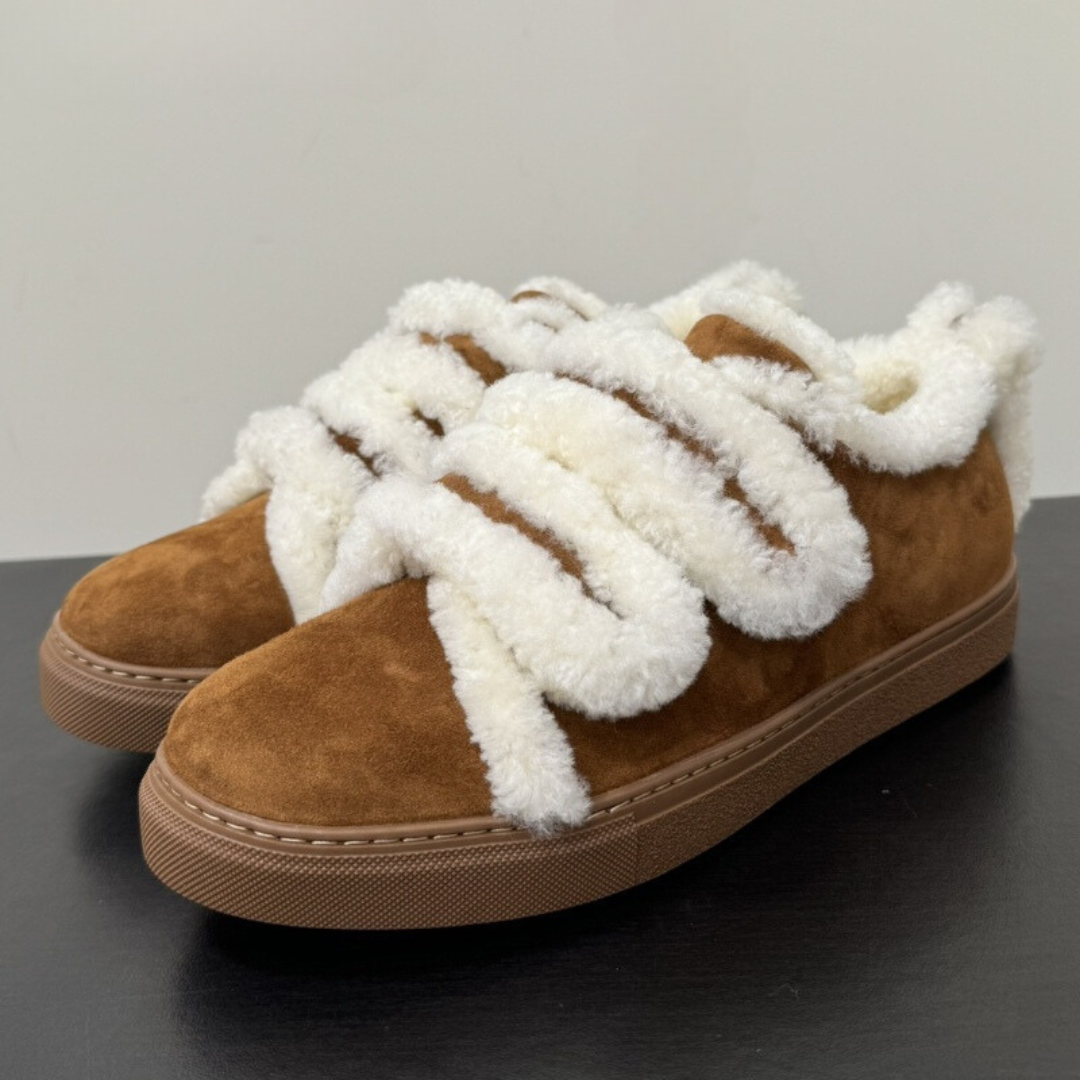 Women's Winter Fluffy Platform Sneakers