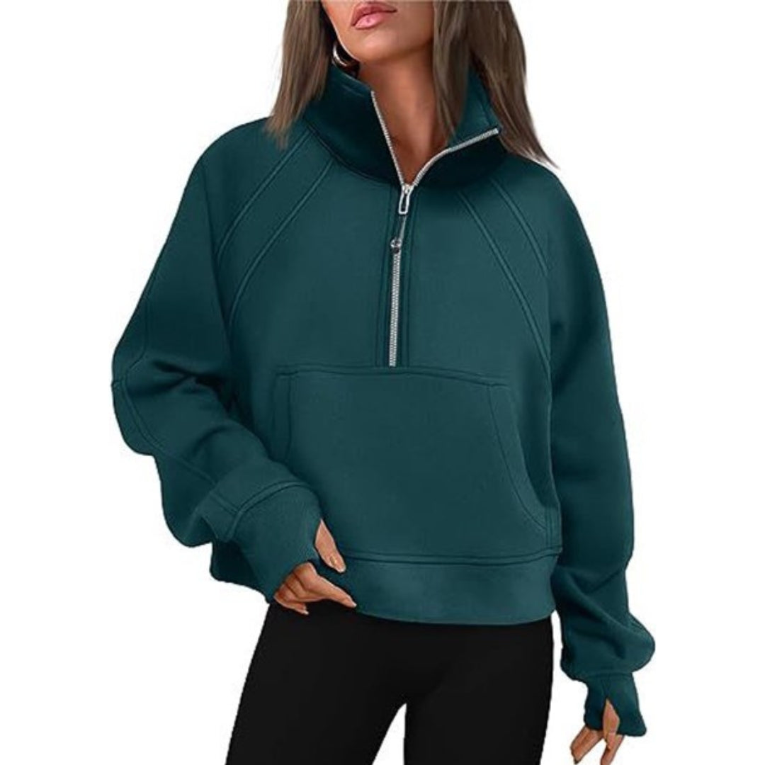 Ivyshape | Warm Polar Fleece Sweatshirt