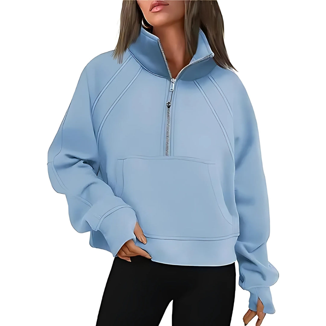 Ivyshape | Warm Polar Fleece Sweatshirt