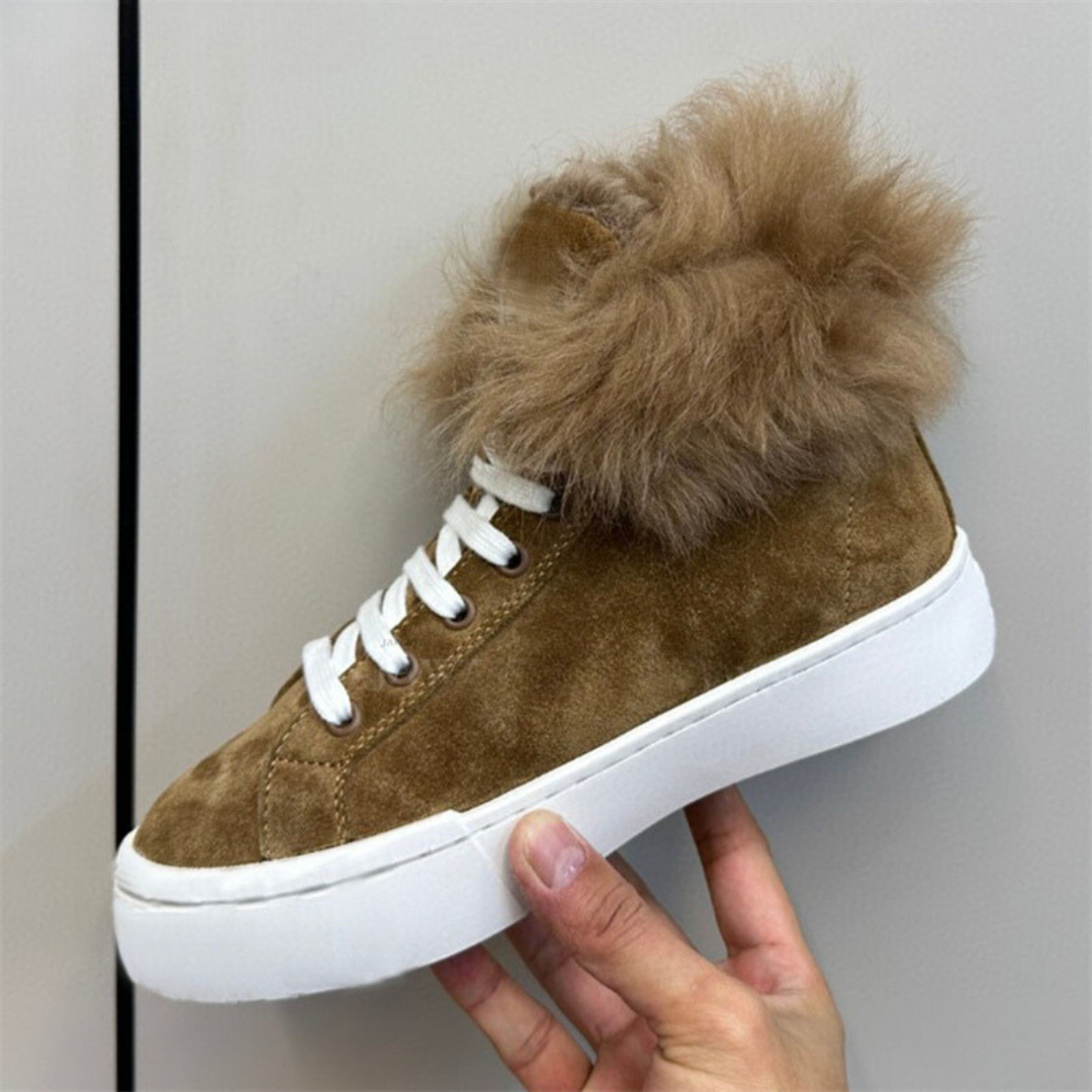 Cozy High-Top Winter Sneakers for Women