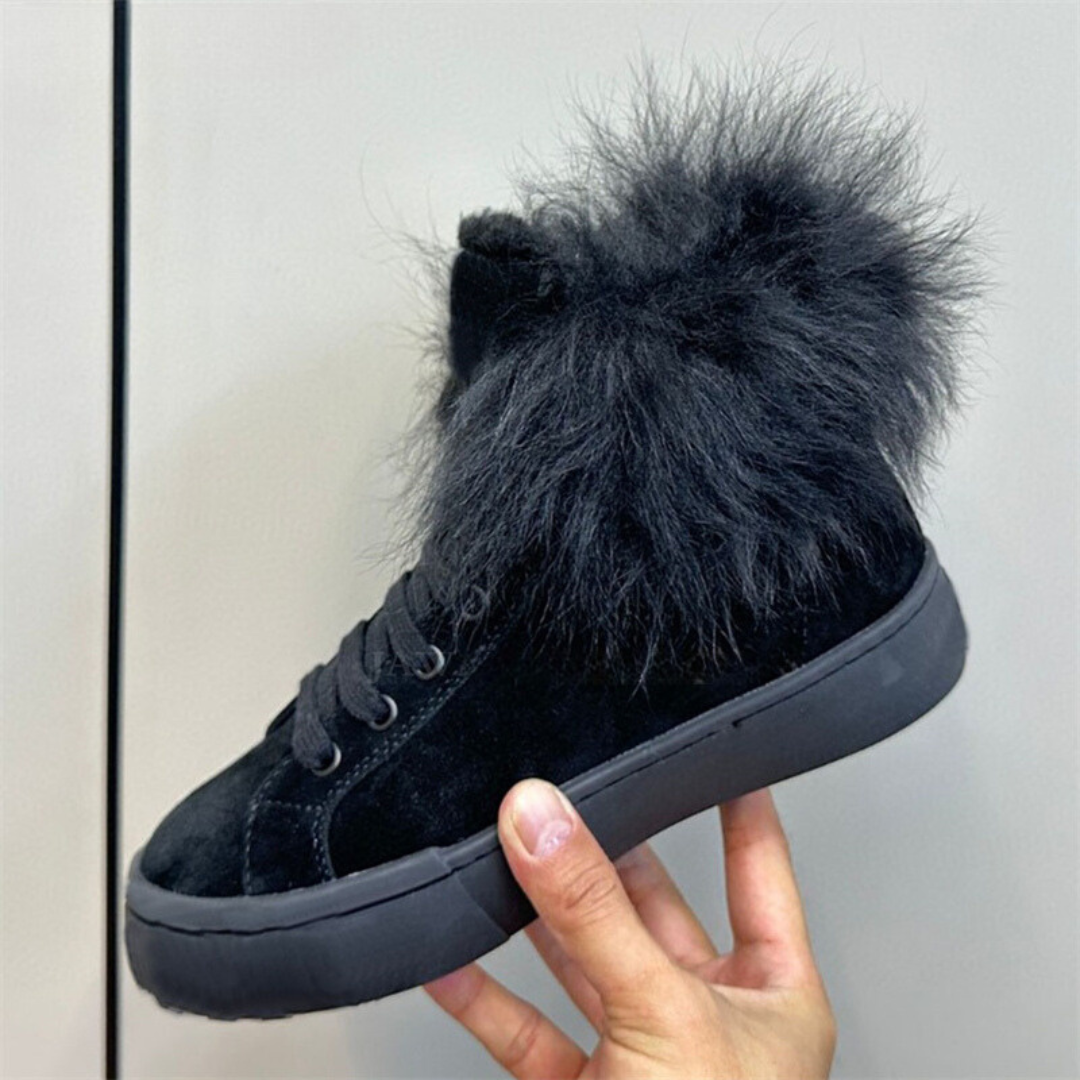 Cozy High-Top Winter Sneakers for Women