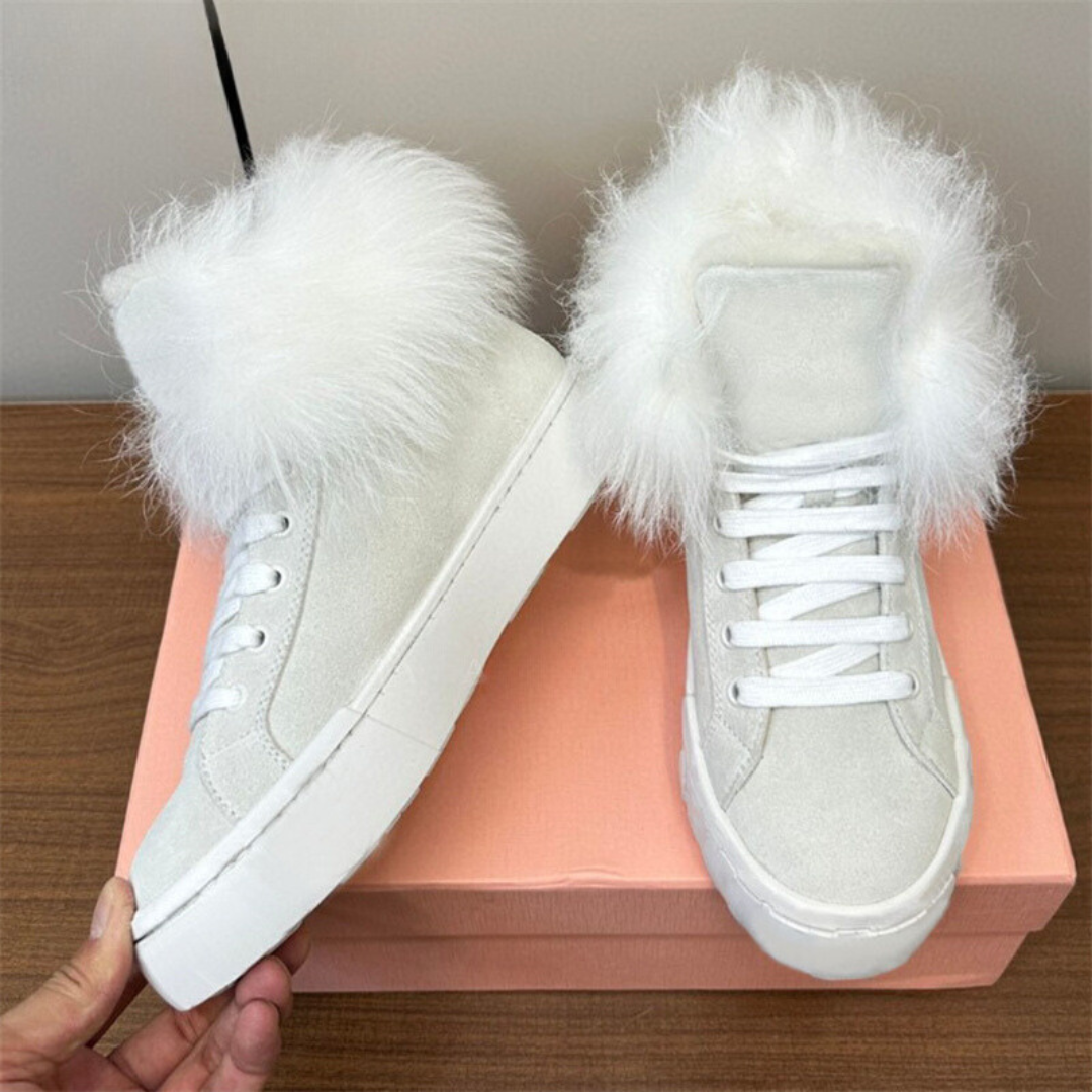 Cozy High-Top Winter Sneakers for Women