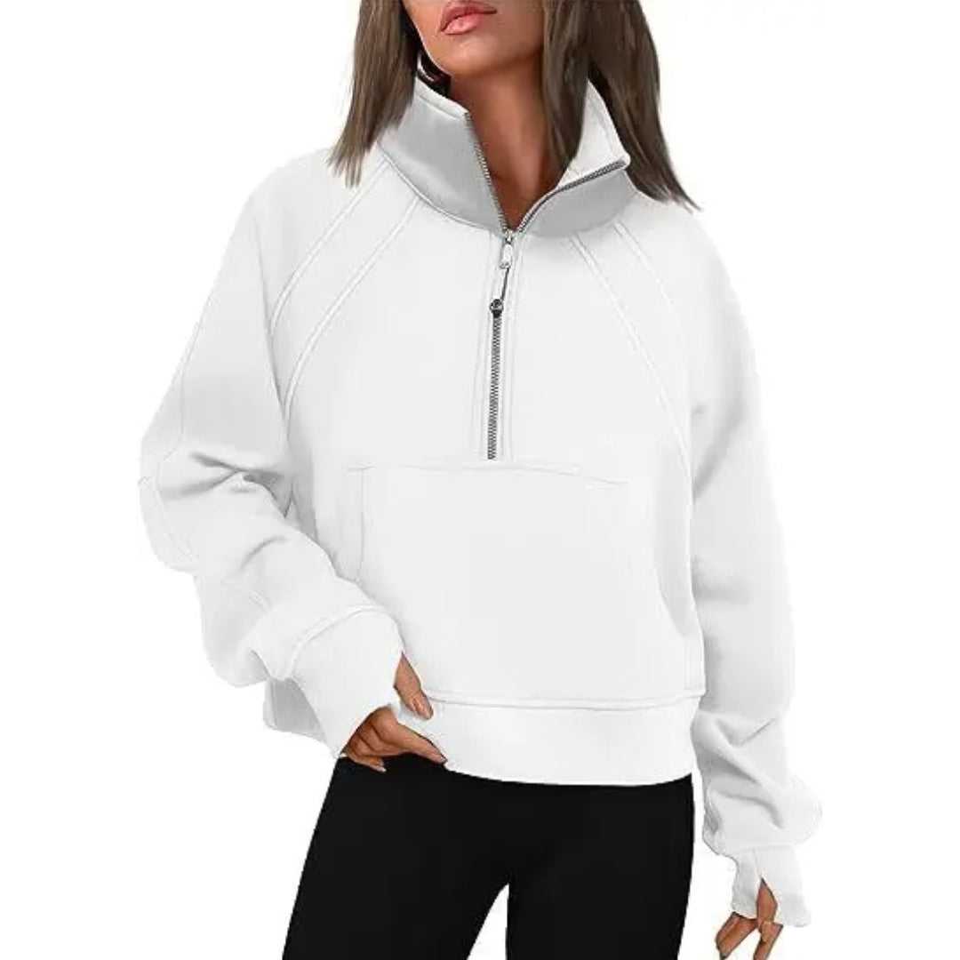 Ivyshape | Warm Polar Fleece Sweatshirt