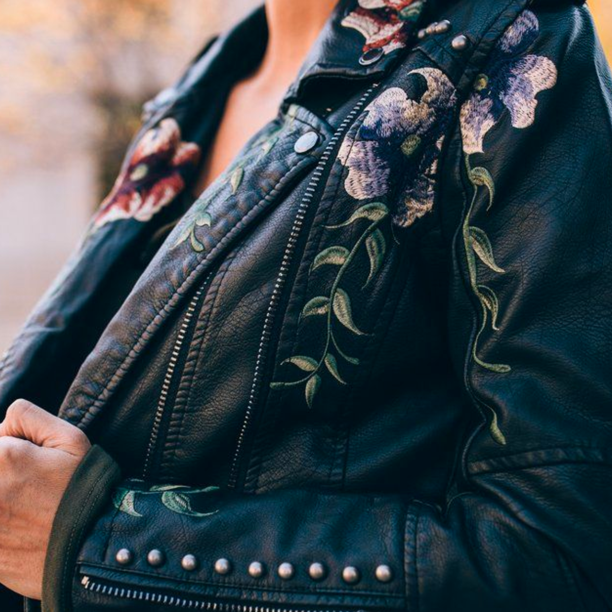 Blossom Floral Jacket (Black)