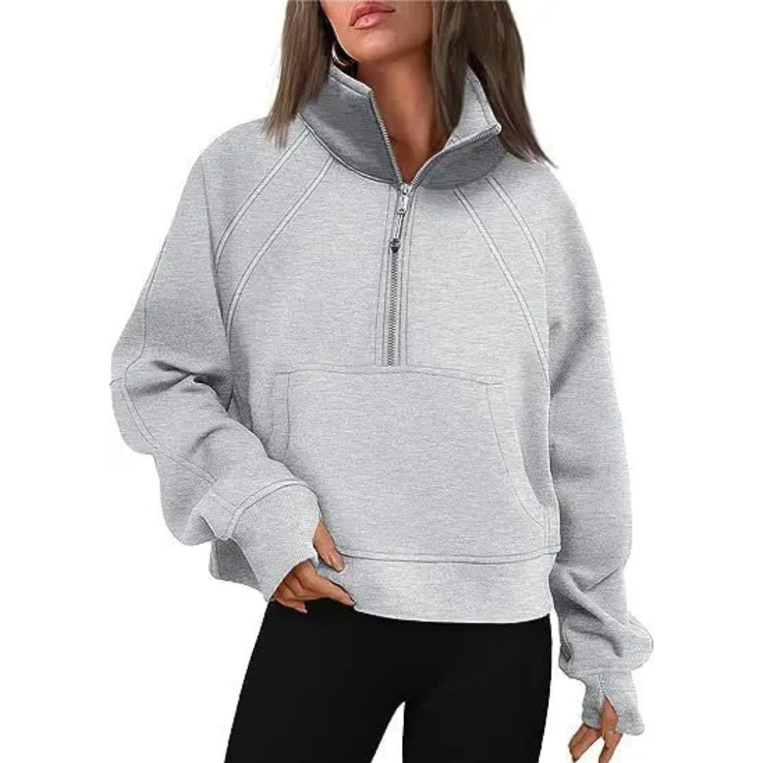 Ivyshape | Warm Polar Fleece Sweatshirt