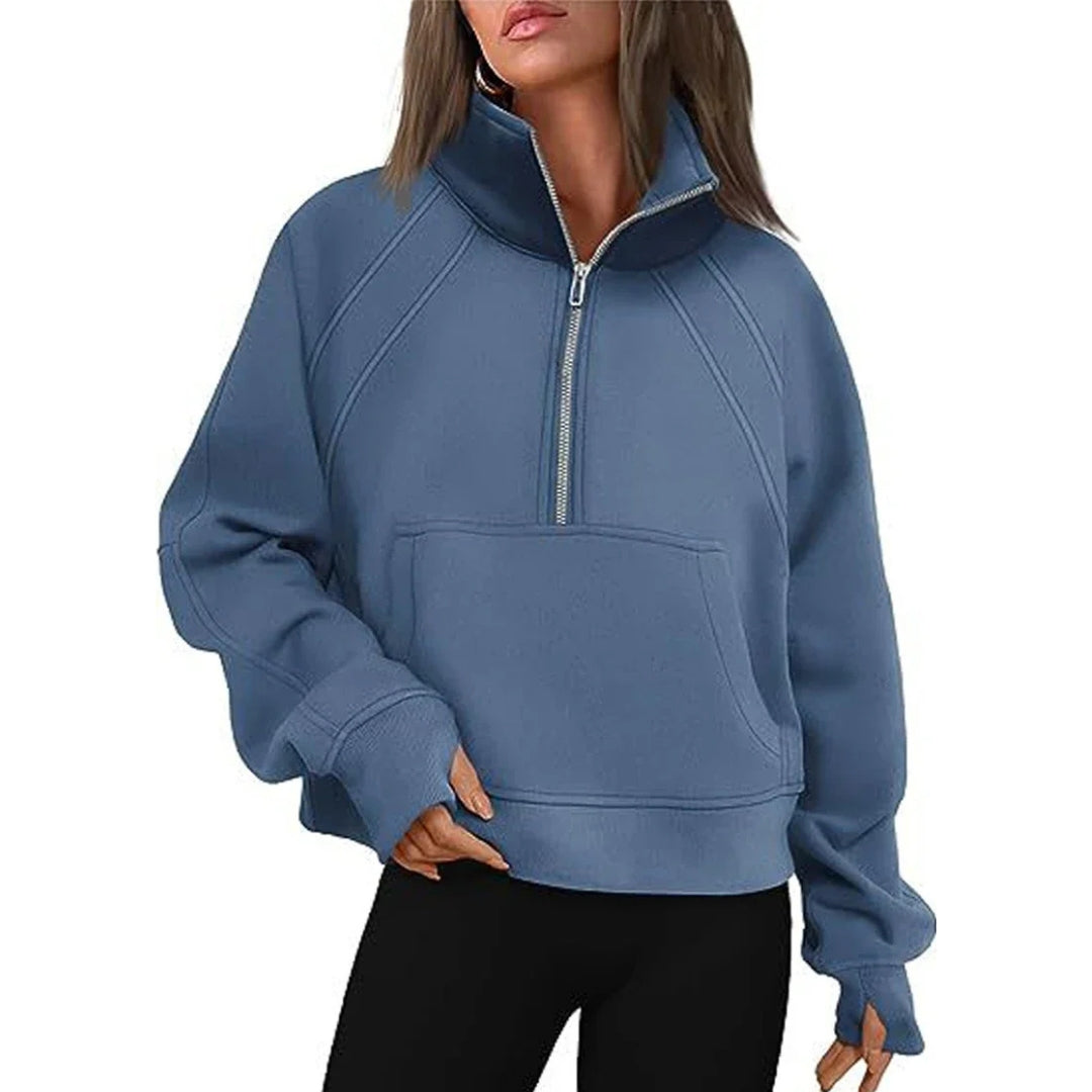 Ivyshape | Warm Polar Fleece Sweatshirt