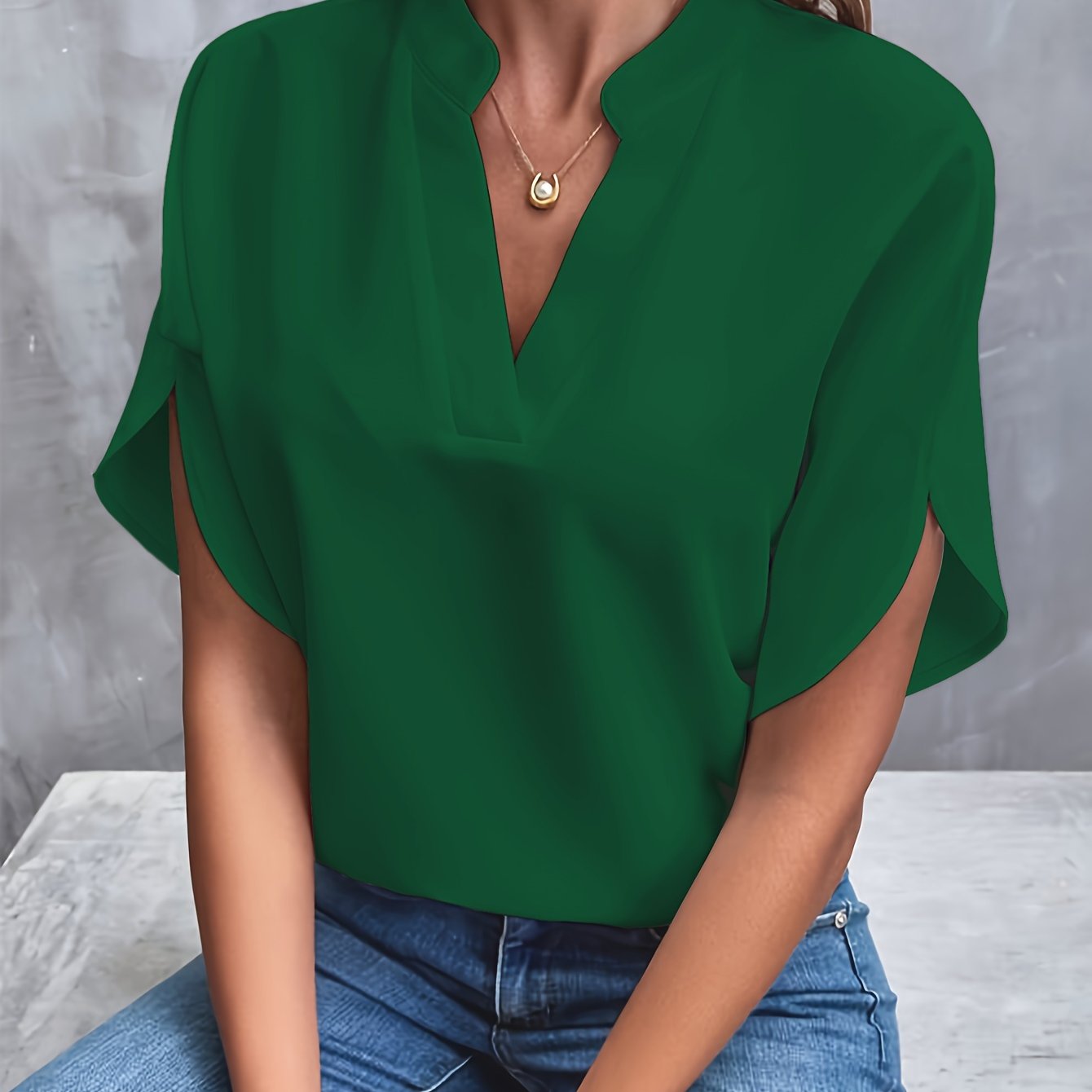 Ivyshape | Airy and Elegant Blouse