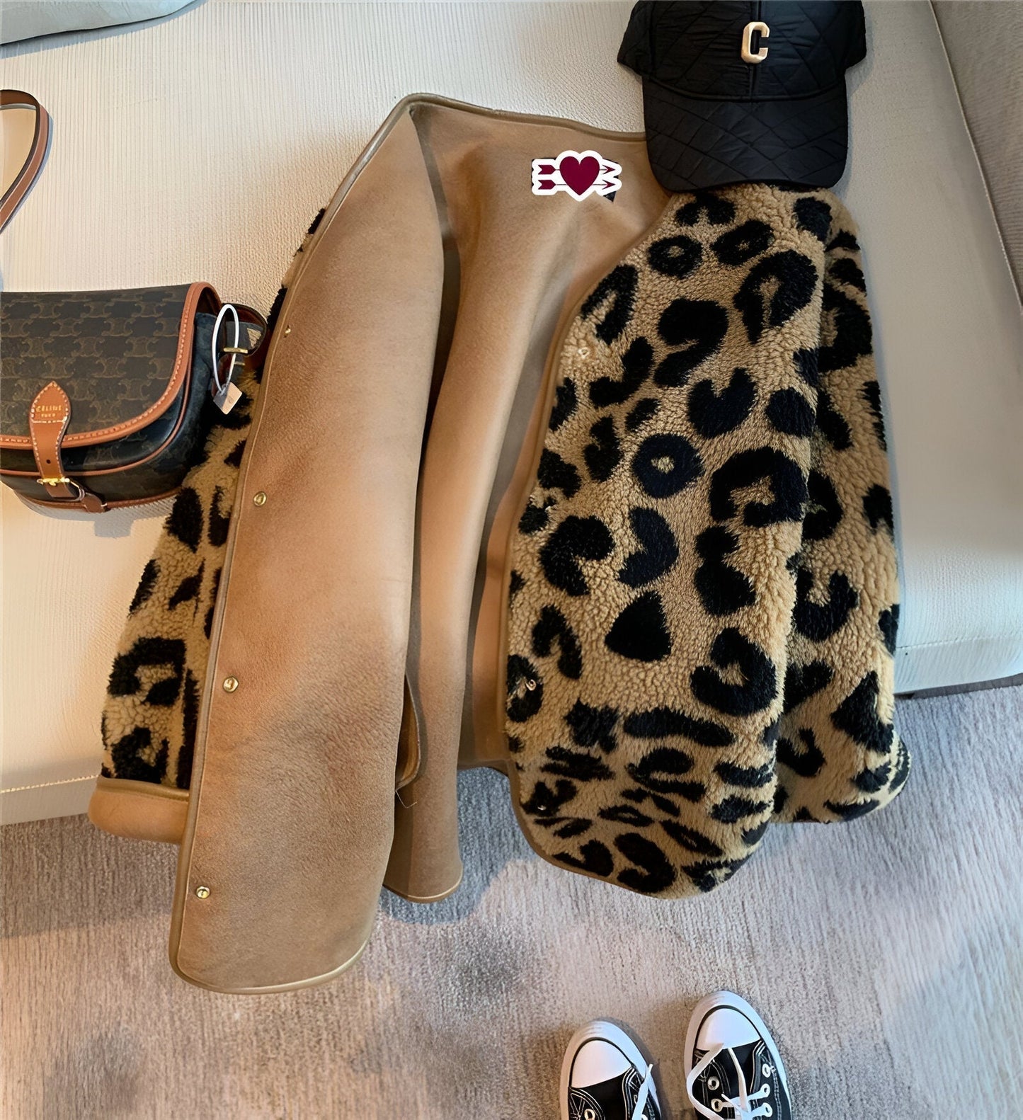 Ivyshape | Cozy & Chic Leopard Print Coat