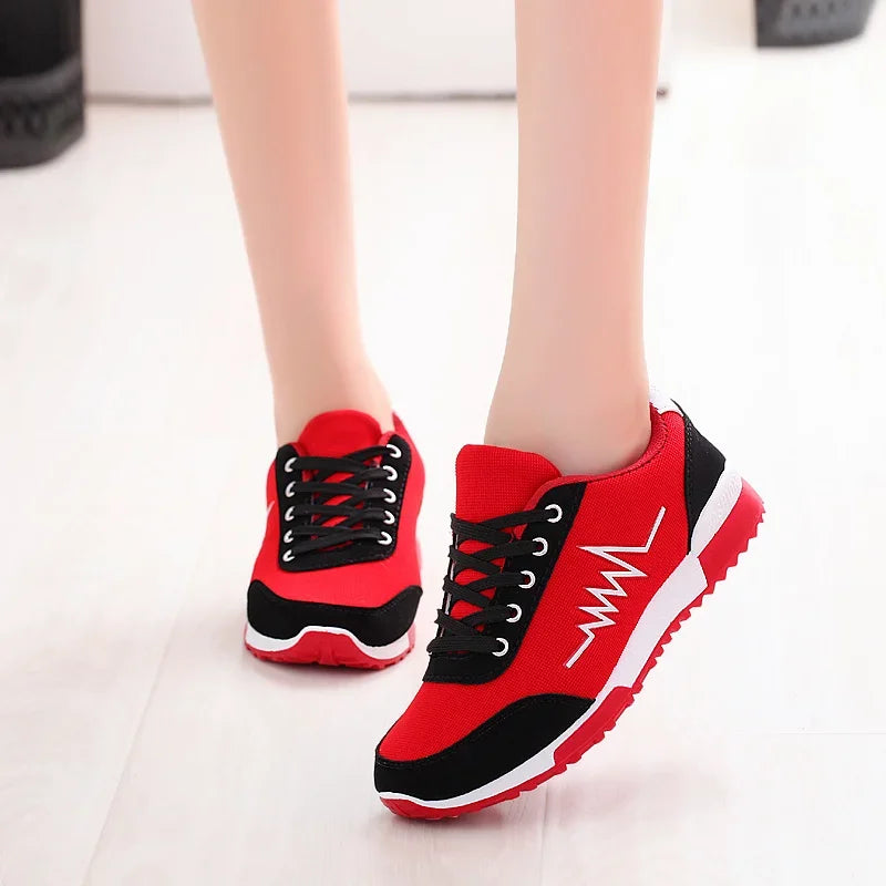 Women's Lace-Up Wedge Sneakers