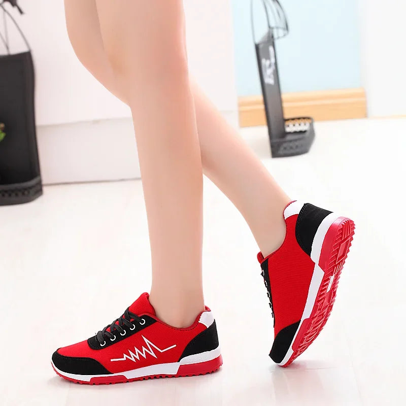 Women's Lace-Up Wedge Sneakers